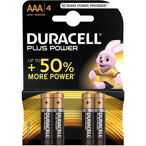 Duracell Pilas Alcalinas Plus AAA LR03/MN2400