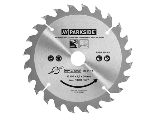 Parkside® Pilový kotouč pro ruční okružní pily Pksb 150 A1, 150 mm (24 zubů)