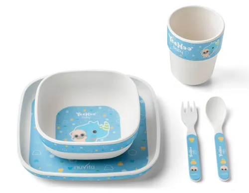 Nuvita Yoohoo Baby Bamboo Kit Pappa - Blu