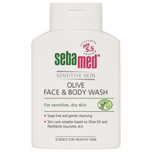 SEBAMED Mycí emulze obličej a tělo olivová 200ml