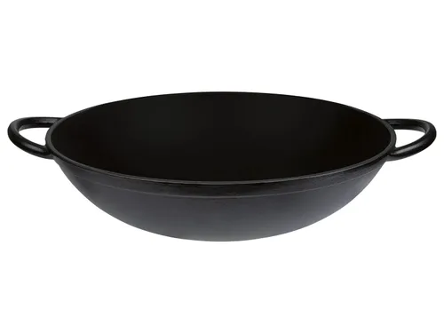 Grillmeister Grilovací nástavec Wok / Pekáč na chléb (litinová pánev wok)