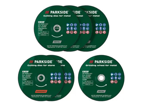 Parkside® Sada řezných a hrubovacích kotoučů / Diamantový řezný kotouč, Ø 230 mm (dělicí a hrubovací kotouč)