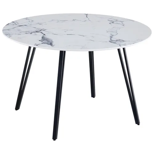 Livetastic JÍDELNÍ STŮL, bílá, 120/75/120 cm