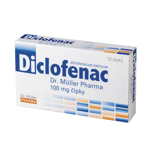 Diclofenac Dr.Müller Pharma 100 mg čípky 100 mg.sup.12