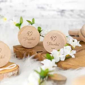 smartphoto Holz Jojo Set personalisiert mit Gravur - 12 Stk.