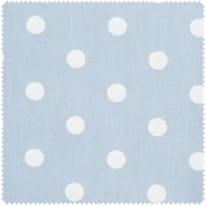 Baumwoll-Stoff "Punkte" - Blau/Grau