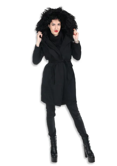 Damen Mantel KILLSTAR - SEVENTH SÉANCE - SCHWARZ