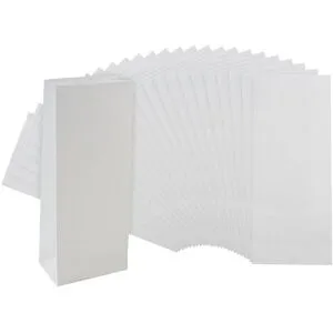 Rayher Papier-Blockbodenbeutel - Weiß