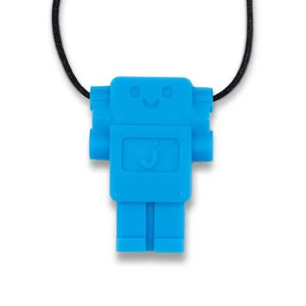Jellystone Designs Upokojujúci prívesok Robot - svetlomodrý