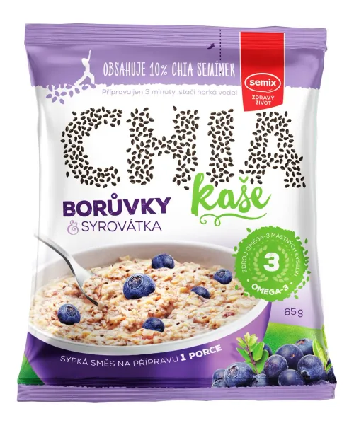 Semix Ovesná kaše chia s borůvkami 65 g