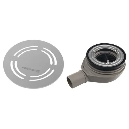 Vaničkový sifon Polysan 90 mm krytka nerez 17761