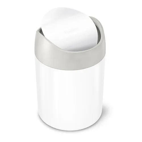 Simplehuman Mini bin odpadkový koš volně stojící 1,5 l bílá ocel mat SHCW2079