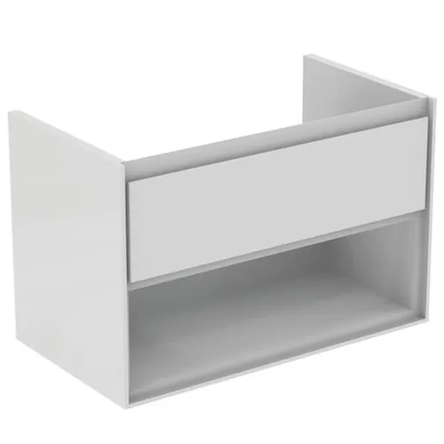 Ideal Standard Connect Air koupelnová skříňka pod umyvadlo 80x44x51,7 cm světle šedá lesk/bílá mat E0827EQ