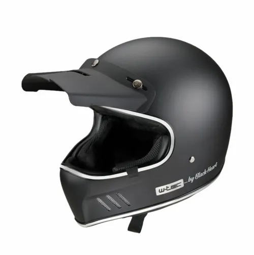 Helm - BLACK HEART - Retron - Simple - SCHWARZ