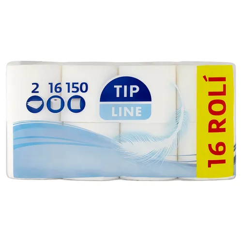 Tip Line Jemný 2-vrstvý toaletní papír 16 ks