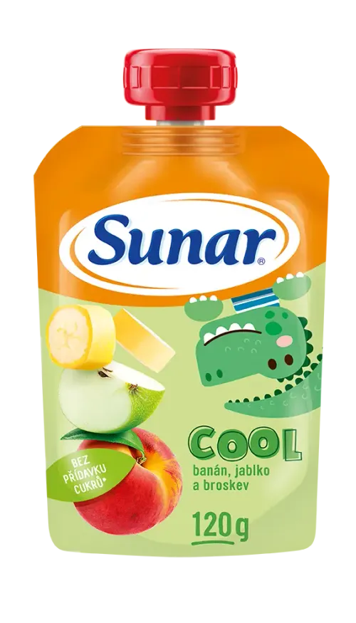 Sunárek Cool ovoce broskev jablko banán 120 g