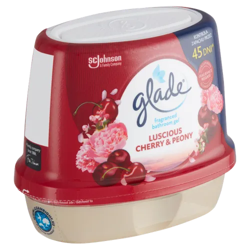 Glade Luscious Cherry & Peony vonný gel do koupelny 180g