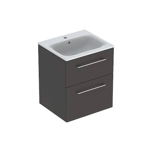 Geberit Selnova koupelnová skříňka s umyvadlem 55x50,2x65,2 cm láva mat 501.233.00.1