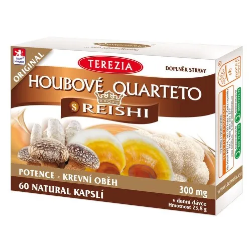 TEREZIA Houbové Quarteto s reishi 60 kapslí
