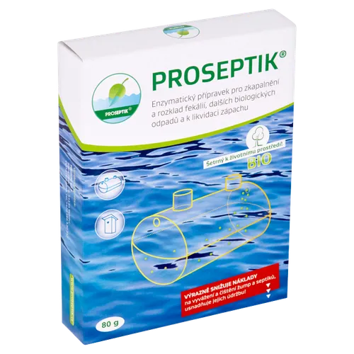 Proseptik Enzymatický přípravek pro zkapalnění a rozklad fekálií 4 x 20g