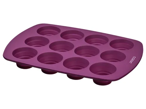 Coox Silikonová forma na muffiny (lila fialová)