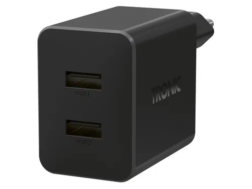 Tronic® Duální nabíječka Usb-A , 30 W (černá)