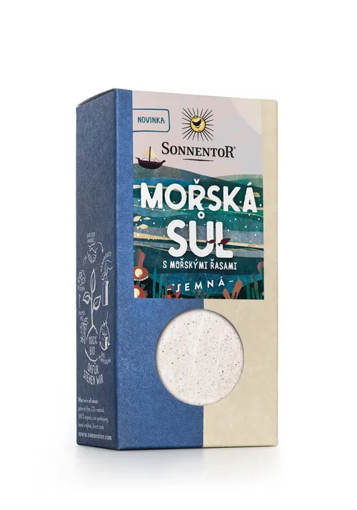 Sonnentor - Mořská sůl s mořskými řasami obsahujícími jód 150 g