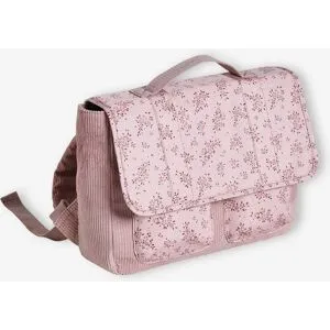 VERTBAUDET Cartable maternelle "mix flowers" fille rose poudré