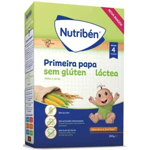 Nutribén Farinha Primeira Papa sem Glúten Láctea 250g