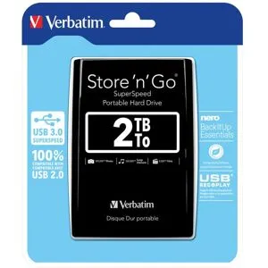 Verbatim Store 'n' Go 2,5" 2TB externe Festplatte, USB 3.0