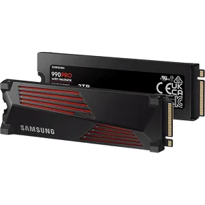 Samsung Disque Dur Ssd Interne 2 Tb Pro Heatsink Pcie 4.0 Nvme M.2 (mz-v9p2t0gw)