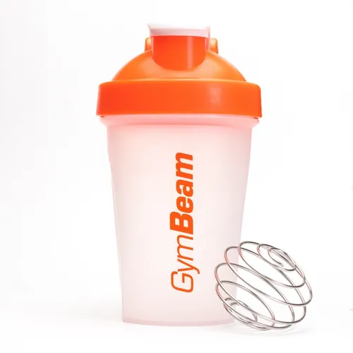 GymBeam Šejker Blend Bottle průsvitně-oranžový 400 ml