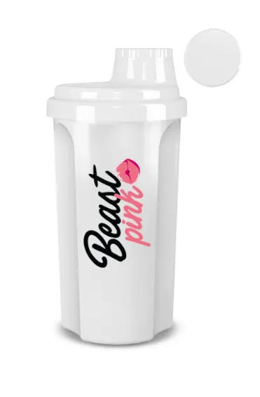 BeastPink Šejkr BeastPink bílý 700 ml