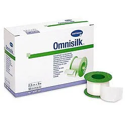 Náplast Omnisilk Bílé Hedvábí 5cmx5m 1ks