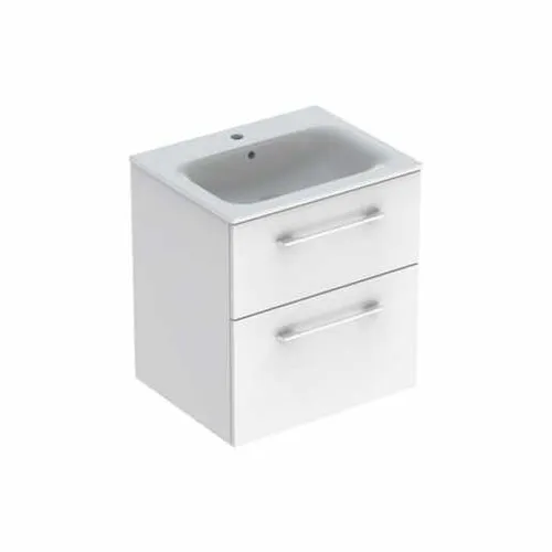 Geberit Selnova koupelnová skříňka s umyvadlem 55x50,2x65,2 cm bílá lesk 501.232.00.1