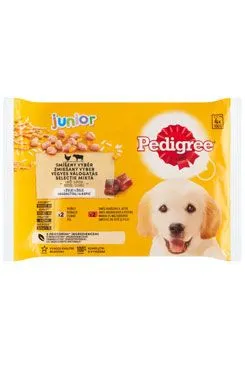 Pedigree kapsa junior kuřecí/hovězí,rýže v želé 4x100g