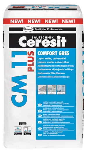 Lepidlo Ceresit CM 11 Plus sivá 25 kg C1T CM11P25