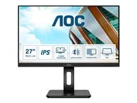 AOC Q27P2Q 27" 2560 x 1440 (2K) VGA (HD-15) HDMI DisplayPort 75Hz Pivot Skærm