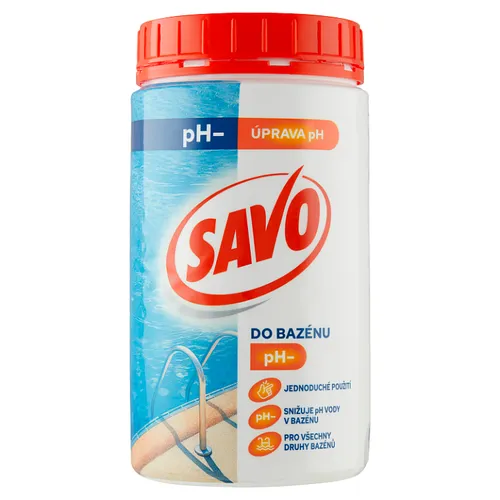 Savo do bazénu pH- 1,2kg