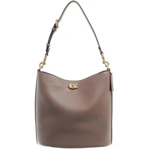 Coach Schultertasche - Polished Pebble Soft Willow B - Gr. unisize - in Braun - für Damen