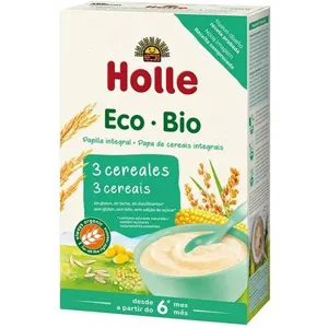 Holle Bio Papa 3 Cereais Integral 6m 250g