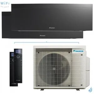 Climatiseur bi split DAIKIN Emura 3 5MXM90A9 FTXJ-AB 9kW tailles 42 + 50 Noir FTXJ42AB + FTXJ50AB