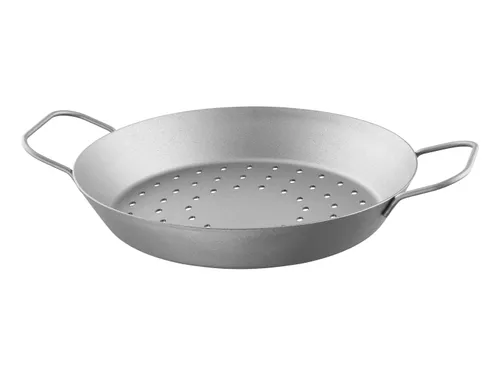 Grillmeister Železná grilovací pánev (Ø 28 cm, děrovaná)