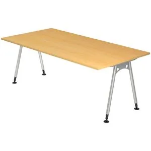 hjh OFFICE PRO ATOS 2E S - Hêtre 200 x 100