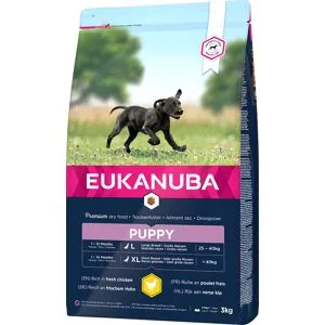 3kg Puppy Large Breed Kylling Eukanuba hundefoder