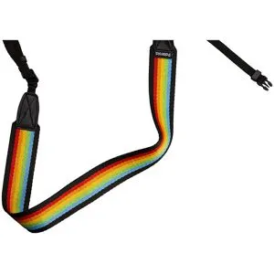 Polaroid Camera Strap Flat Rainbow Black
