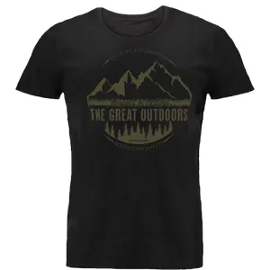 Woodline T-Shirt The Great Outdoors Svart 2xl  2XL Svart