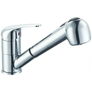 MC Rubinetterie Mitigeur d'évier Mc avec levier et douchette extractible chromée