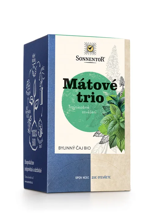 Sonnentor - Mátové trio bio 21,6 g porc. dvoukomorový