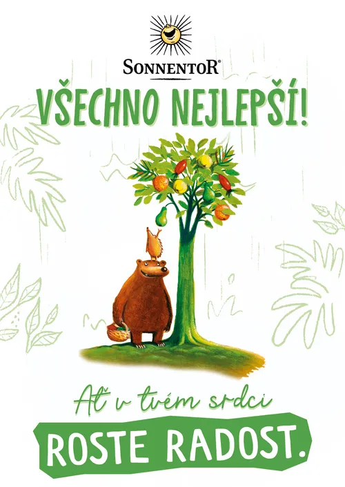 Sonnentor - Pohlednice Všechno nejlepší